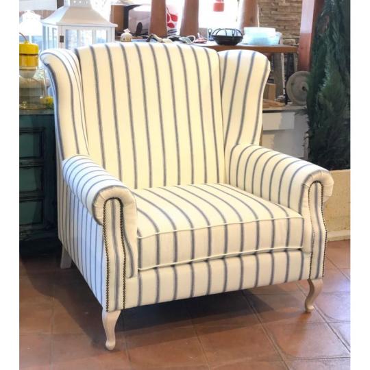provanszi nagymeretu szeles fotel csikos egyedi karpitos butor fules fotel nappali provence mediterran country kenyelmes len lameridiana lakberendezesi bolt butorok mediterran.jpg
